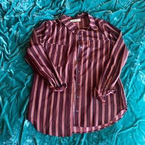 Abercrombie & Fitch Stripped Satin Top